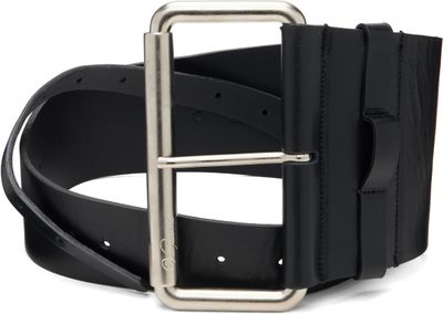 VAQUERA VAQUERA Black Equestrian Leather Belt