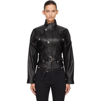 VAQUERA VAQUERA Black Fringe Leather Jacket