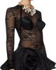 VAQUERA VAQUERA Black Lace Bullet Bra Bodysuit - 2