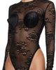 VAQUERA VAQUERA Black Lace Bullet Bra Bodysuit - 4