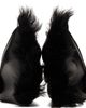 VAQUERA VAQUERA Black Leather Shearling Heels - 2