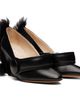 VAQUERA VAQUERA Black Leather Shearling Heels - 4