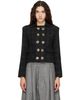 VAQUERA VAQUERA Black Melton Shrunken Blazer - 1