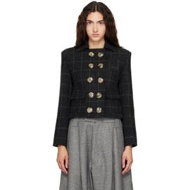 VAQUERA VAQUERA Black Melton Shrunken Blazer