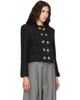 VAQUERA VAQUERA Black Melton Shrunken Blazer - 2