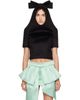 VAQUERA VAQUERA Black Neoprene Bow Top - 1