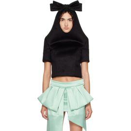 VAQUERA VAQUERA Black Neoprene Bow Top