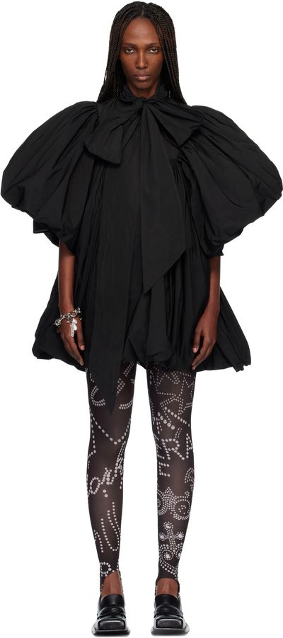 VAQUERA VAQUERA Black Pouf Minidress
