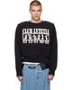 VAQUERA VAQUERA Black Shoulder Pad 'CLUB LVTETIA' Sweatshirt - 1