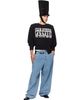 VAQUERA VAQUERA Black Shoulder Pad 'CLUB LVTETIA' Sweatshirt - 4