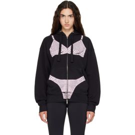 VAQUERA VAQUERA Black Trompe L'Oeil Hoodie