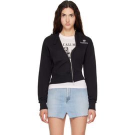VAQUERA VAQUERA Black Twisted Zip Hoodie