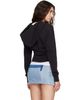 VAQUERA VAQUERA Black Twisted Zip Hoodie - 3