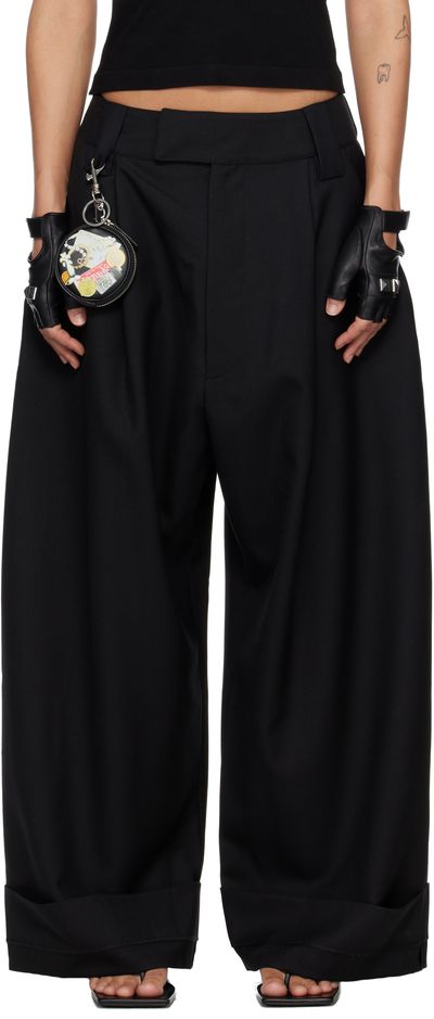 VAQUERA VAQUERA Black Wide-Leg Baby Trousers