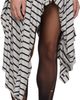 VAQUERA VAQUERA Gray & Black Striped Jersey Miniskirt - 2