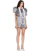 VAQUERA VAQUERA Gray Satin Bow Minidress - 2