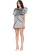 VAQUERA VAQUERA Gray Satin Bow Minidress - 4