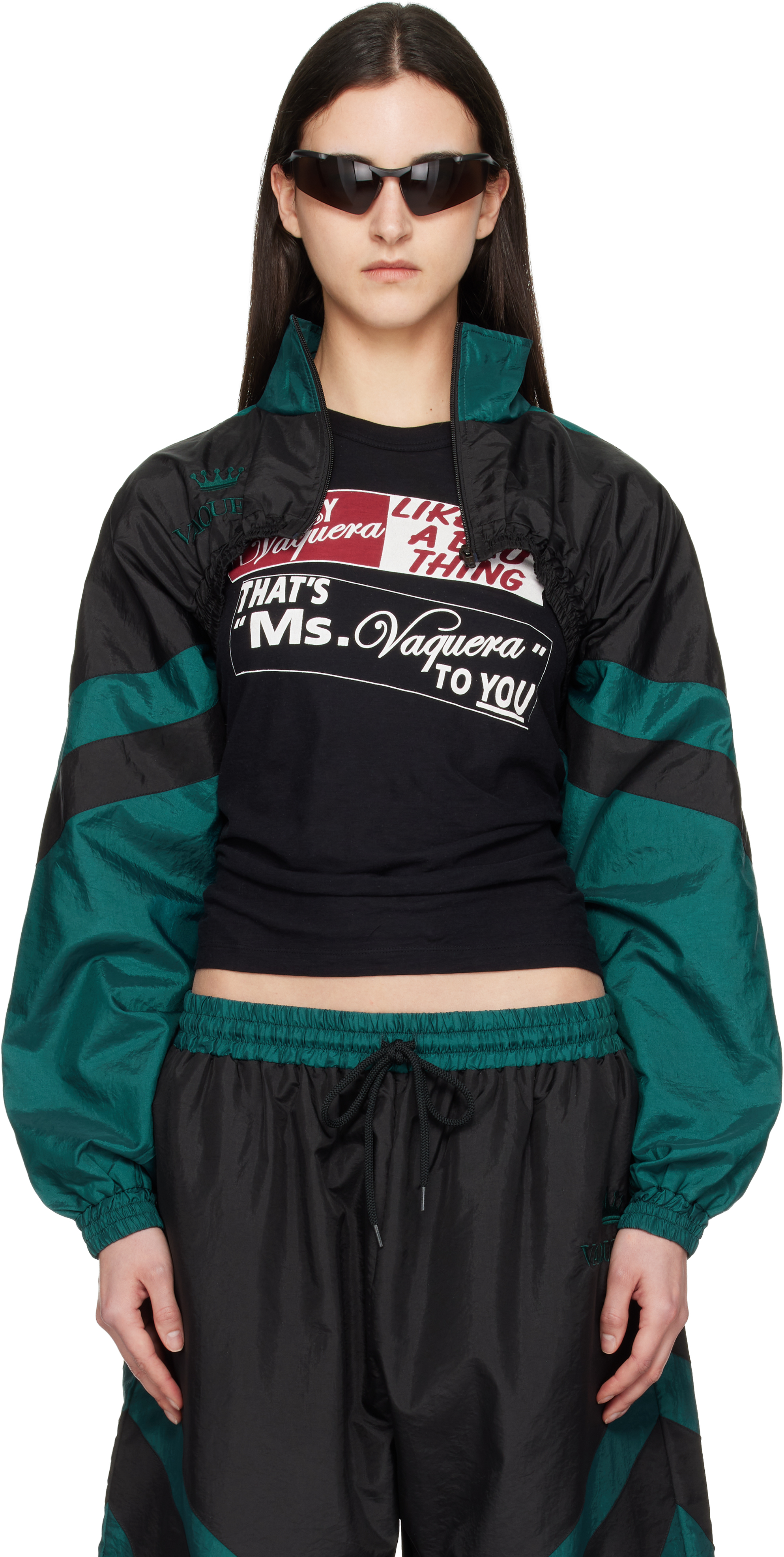 VAQUERA - Black & Red Windbreaker Jacket