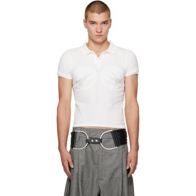 VAQUERA VAQUERA Off-White Bullet Bra Polo