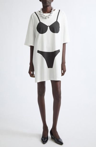 Vaquera Vaquera Oversize Trompe l'Oeil Lingerie Tall Graphic T-Shirt