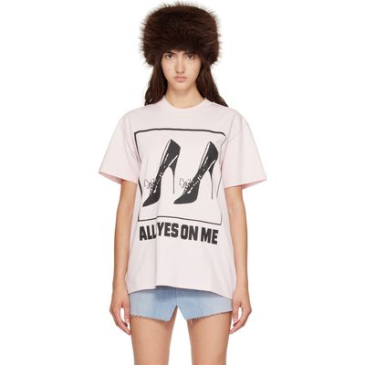 VAQUERA VAQUERA Pink 'All Eyes On Me' T-shirt