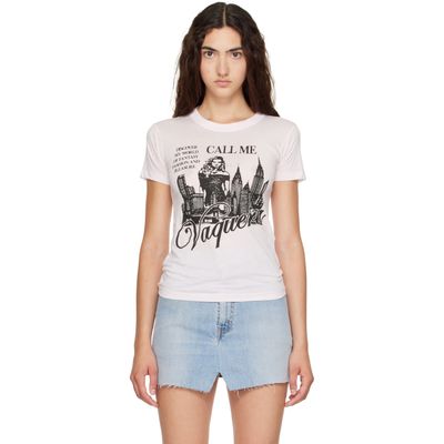 VAQUERA VAQUERA Pink 'Call Me' T-shirt