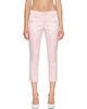 VAQUERA VAQUERA Pink Satin Cigarette Trousers - 1