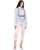 VAQUERA VAQUERA Pink Satin Cigarette Trousers - 4