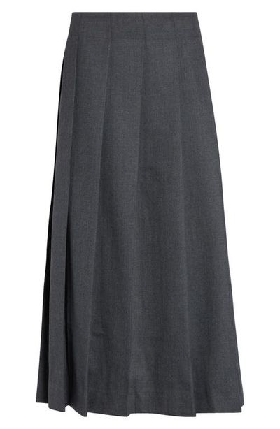 Vaquera Pleated Midi Skirt