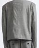 Vaquera Vaquera Slouchy Glen Plaid Wool Blazer - 3