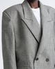 Vaquera Vaquera Slouchy Glen Plaid Wool Blazer - 5