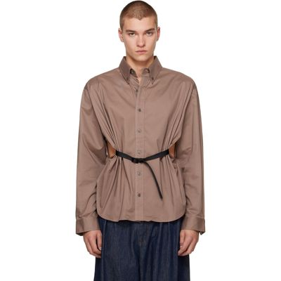 VAQUERA VAQUERA Taupe Belted Shirt