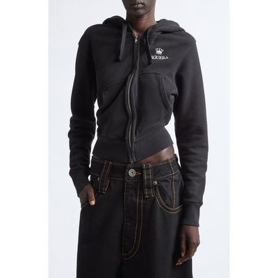 Vaquera Vaquera Twisted Cotton Fleece Hoodie