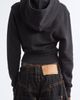 Vaquera Vaquera Twisted Cotton Fleece Hoodie - 2