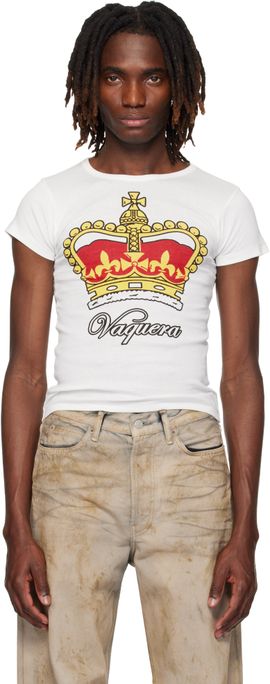 VAQUERA VAQUERA White Crown Baby T-shirt