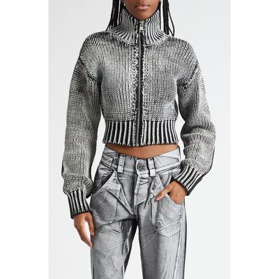 Vaquera Vaquera Zip Crop Cardigan