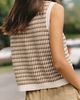Varley Aura 100% Cotton Knit Button-Front Vest Top - 3