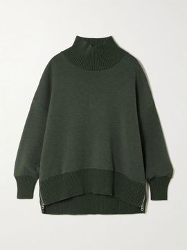 VARLEY Barker oversized stretch-jersey turtleneck sweatshirt