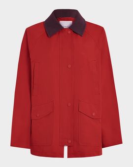 Varley Rylan Corduroy-Collar Rain Jacket
