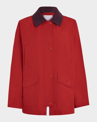 Varley Rylan Corduroy-Collar Rain Jacket
