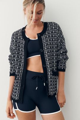 Varley Sarina 100% Cotton Cardigan Top