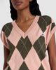Varley Varley Avika argyle cotton-blend sweater vest - 4