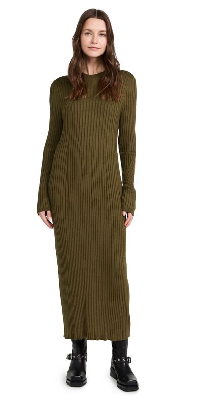 axel rib knit midi dress Varley Maeve dress