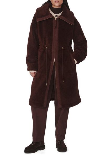 Varley Varley Bennet Long Faux Shearling Coat