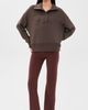 Varley Varley Bronya Button Placket Sweatshirt coffee bean marl - 5