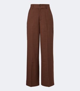 Varley Varley Checked twill wide-leg pants