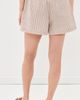 Varley Varley Darina Shorts 4 Birch Taupe Stripe - 3