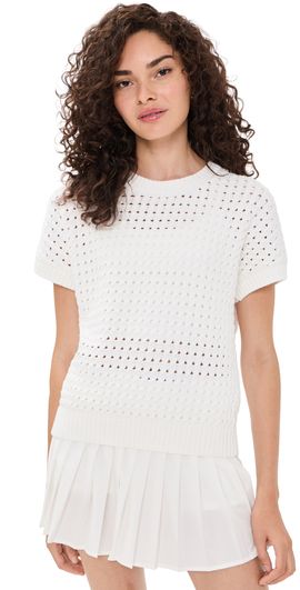 Varley Varley Denny Knit Top Snow White