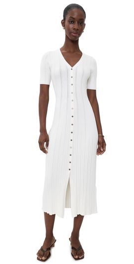 Varley Varley Elexa Knit Dress Snow White
