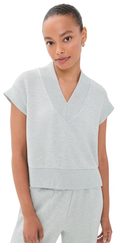 Varley Varley Gracee V Neck Tank Mint Green Marl